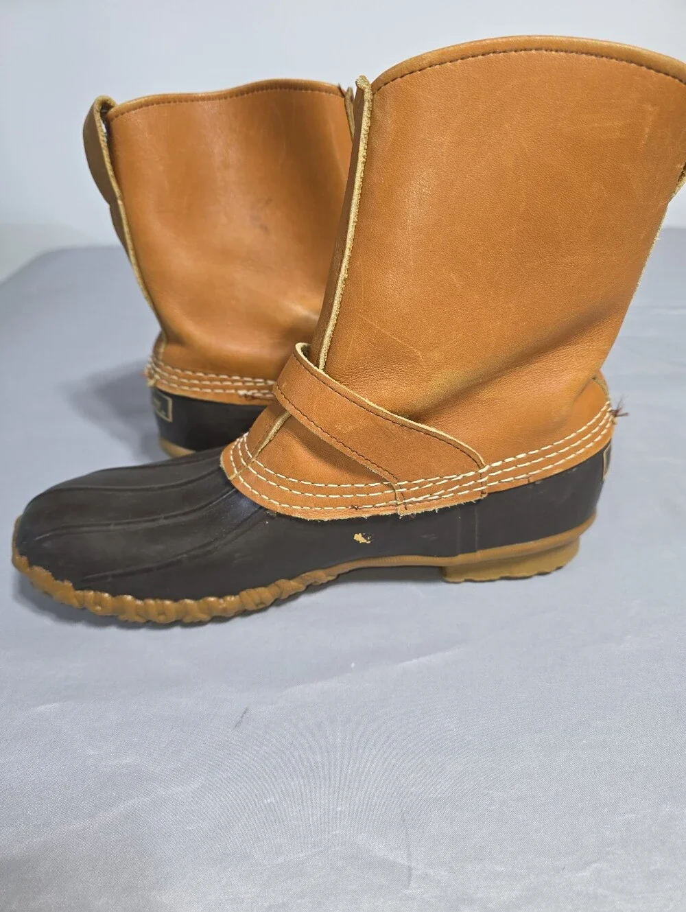 Vintage L.L.Bean Maine Hunting Duck Boots Men’s 8N Leather Buckle Strap